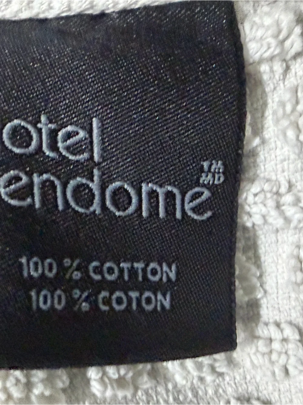 Hotel Vendome Waffle Off White 100 % Cotton Towel 50x26